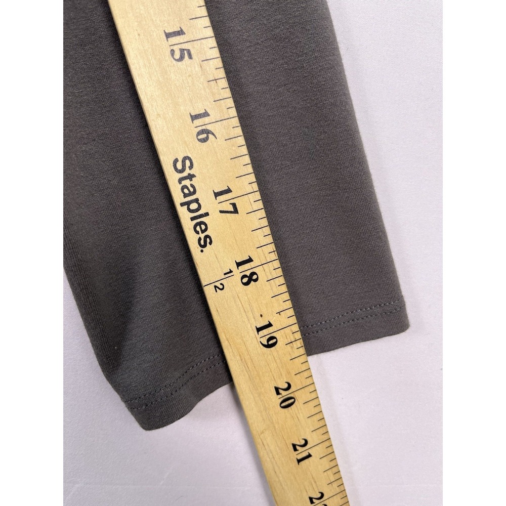 Eileen Fisher Women's V-neck 3/4 Sleeve Olive Viscose Spandex Dress Size L - Picture 3 of 10